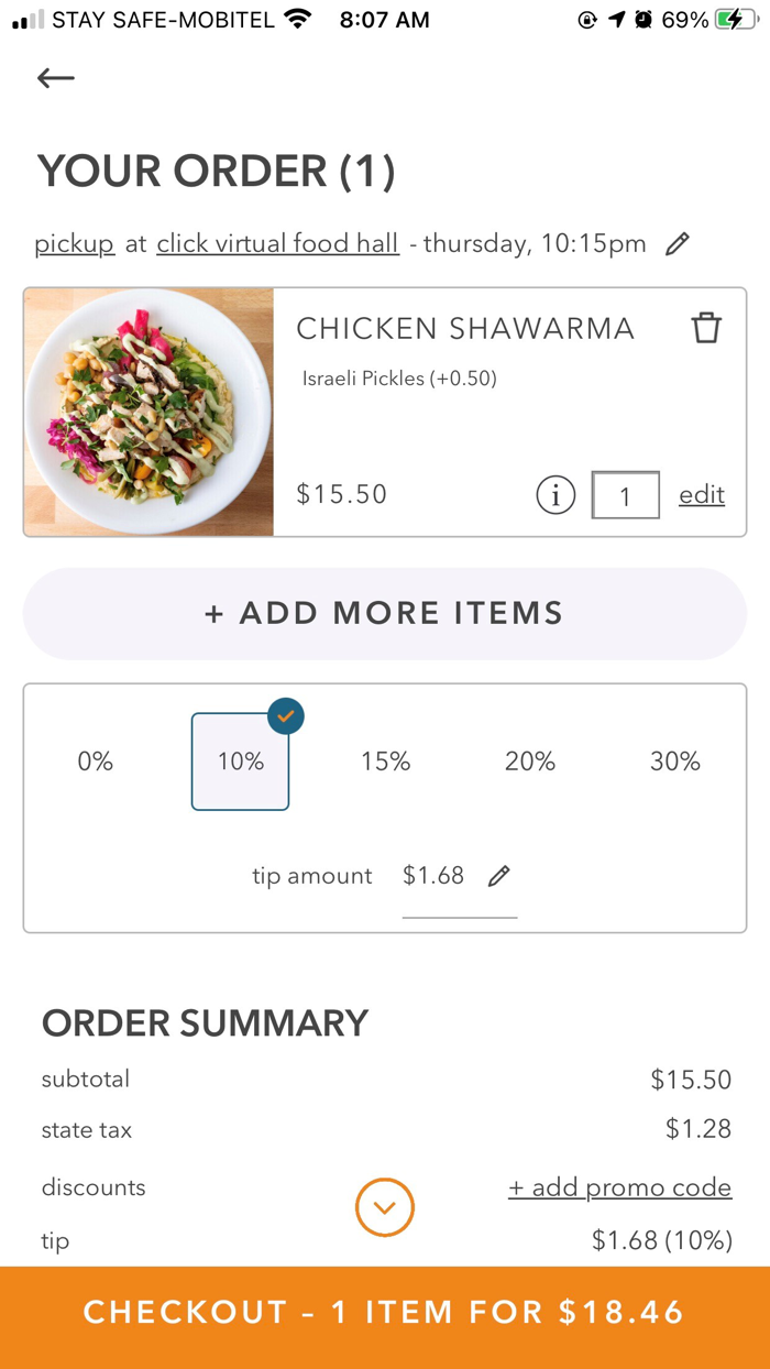 Click Virtual Food Hall