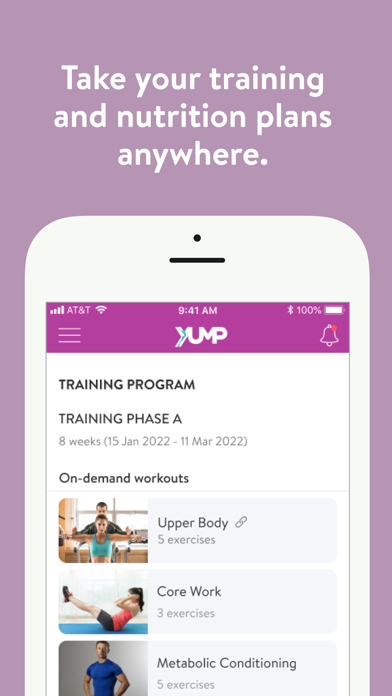 Yump Fitness Screenshot