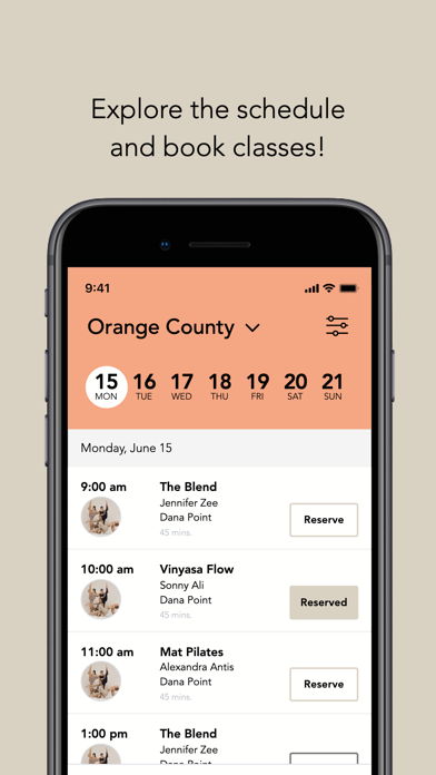 The Blend OC Yoga Pilates HIIT Screenshot