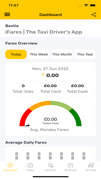 iFARES | The Taxi Driver's App Screenshot