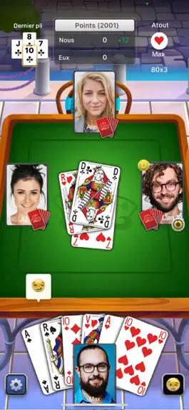 Game screenshot FaceBelote - Belote & Coinche hack