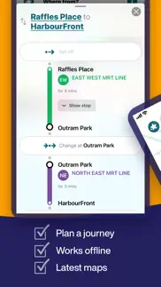 singapore metro map & planner iphone screenshot 3