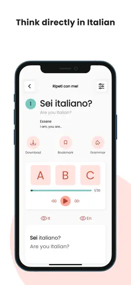 Game screenshot Think in Italian apk