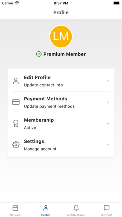 Premium Home Service Screenshot