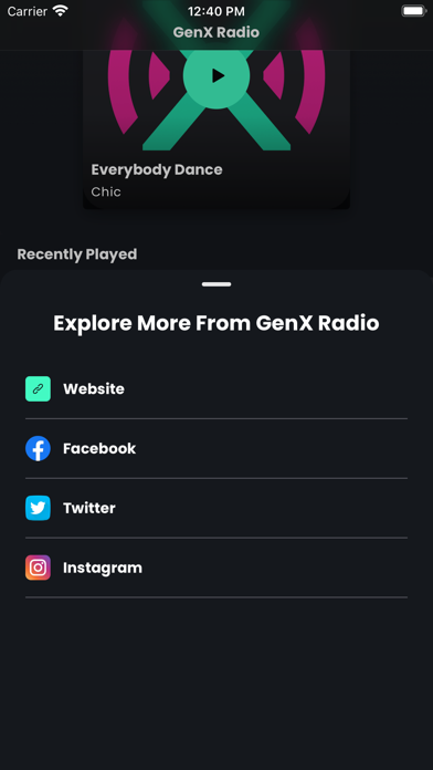 GenX Radio Screenshot