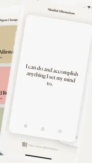 mindful daily affirmations iphone screenshot 2