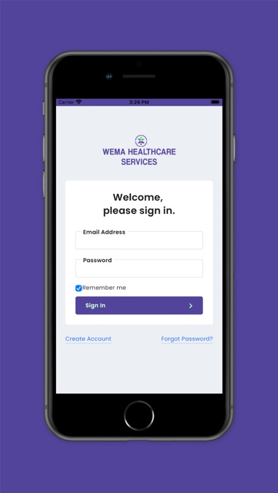 Wema Healthcare Services Screenshot