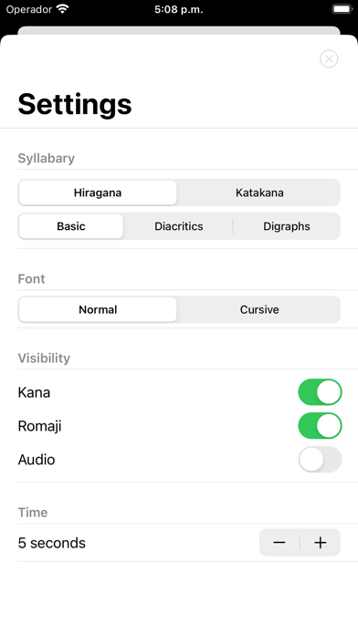 KanaCrono Screenshot