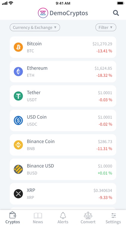 DemoCryptos - News & Alerts