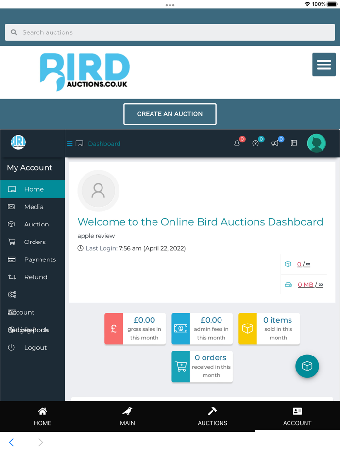 Bird Auctions