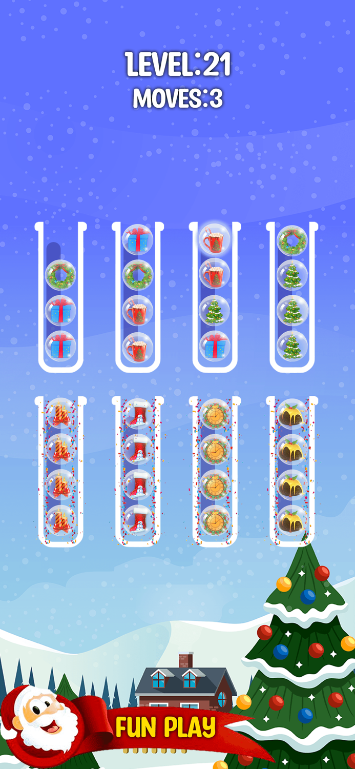 Christmas Sort Puzzle Game