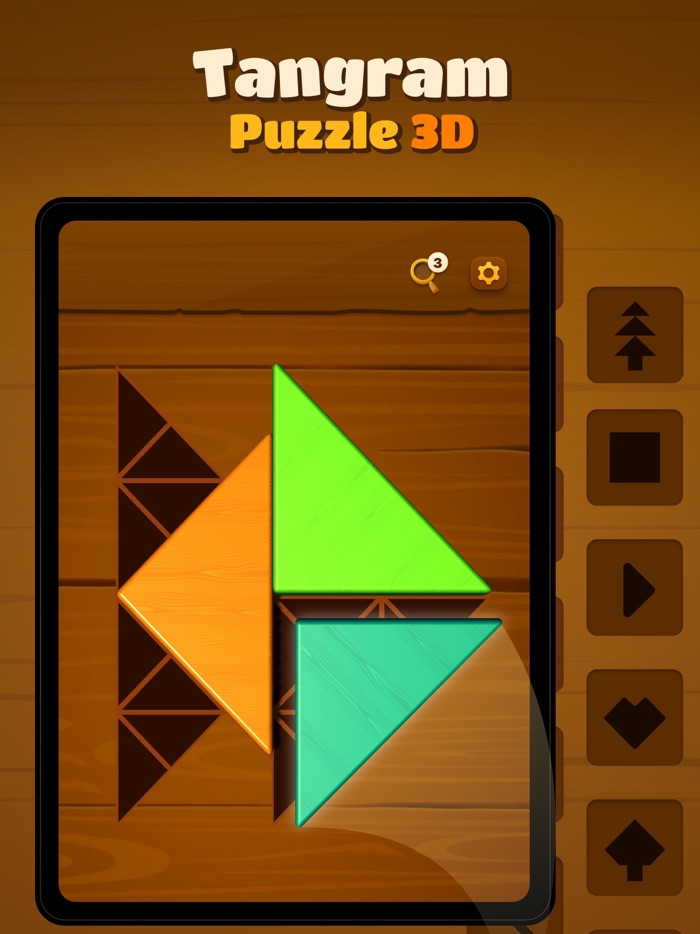 Tangram 3D Woody Logic Puzzle