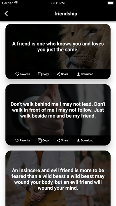 Daily New Quotes Screenshot