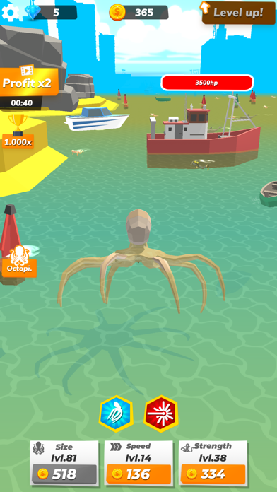 Idle Octopus: Mega Tycoon Game Screenshot