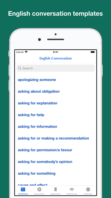 English Conversation Templatesのおすすめ画像1