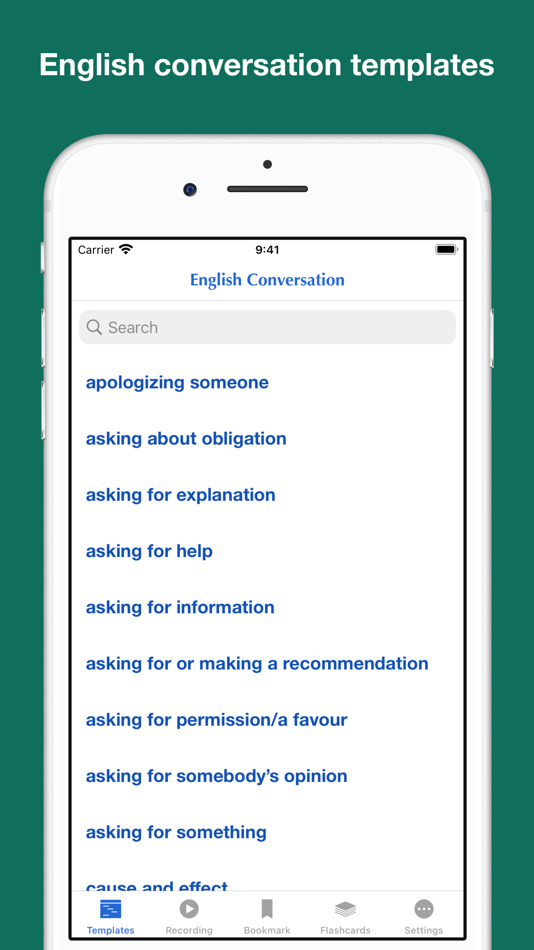 English Conversation Templates - 2.0 - (iOS)