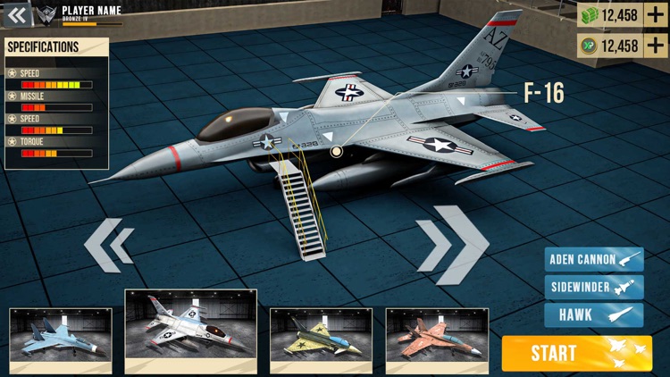 Plane Crash Fighter Jet Games