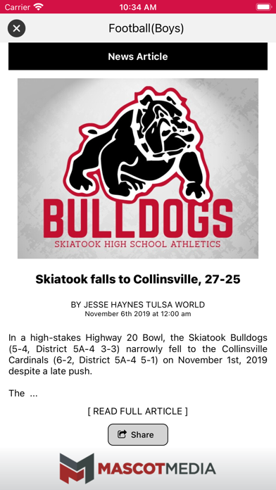 Skiatook Bulldogs Athletics Screenshot