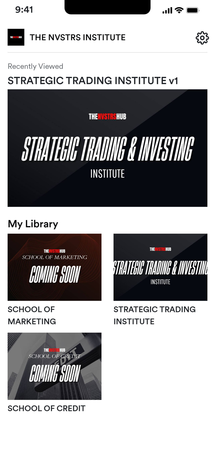 THE NVSTRS INSTITUTE