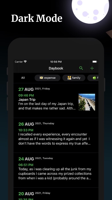 Daybook Journal – Diary Screenshot