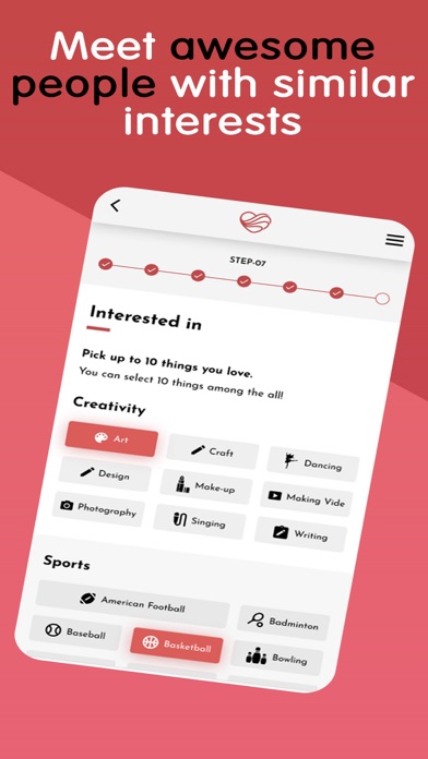Sociality Dating App Screenshot