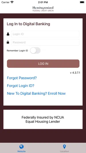 Mobile HFCU screenshot 1