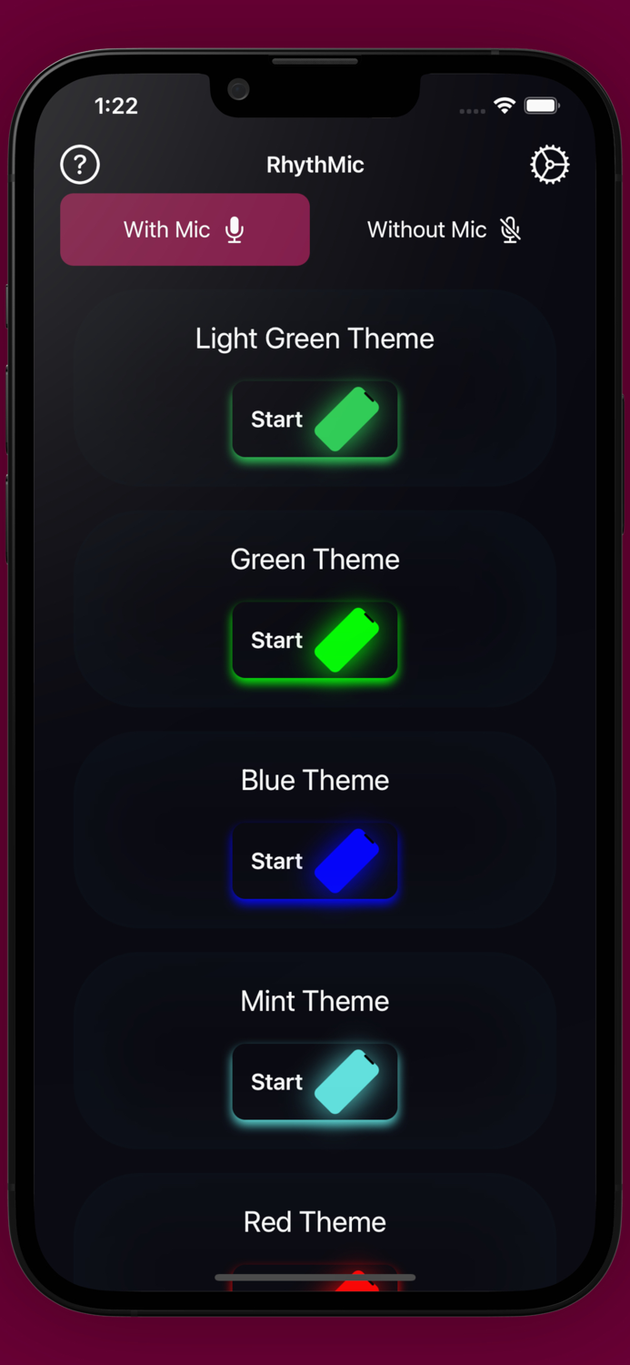 RhythMic Sync colors W sounds