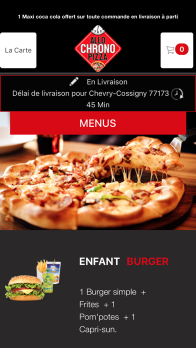 Allo chrono pizza Screenshot