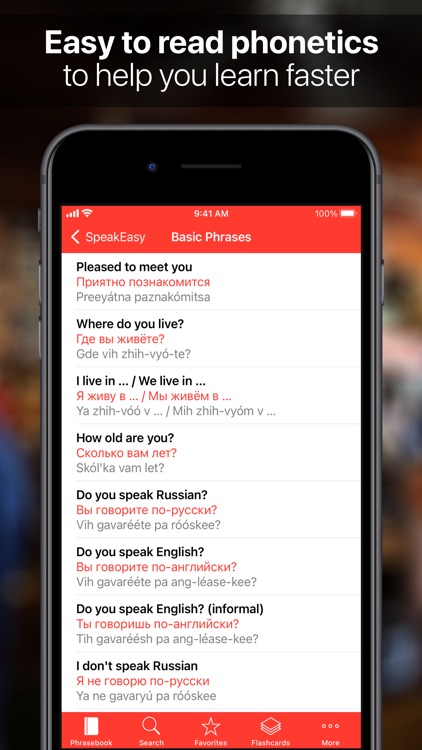 SpeakEasy Russian Phrasebook