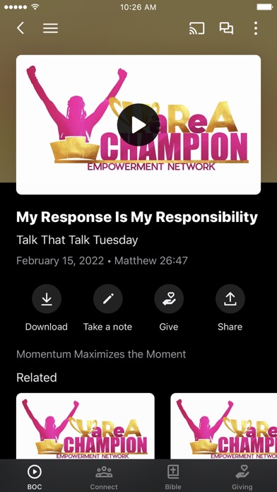 UAREACHAMPION EMPOWERMENT Screenshot