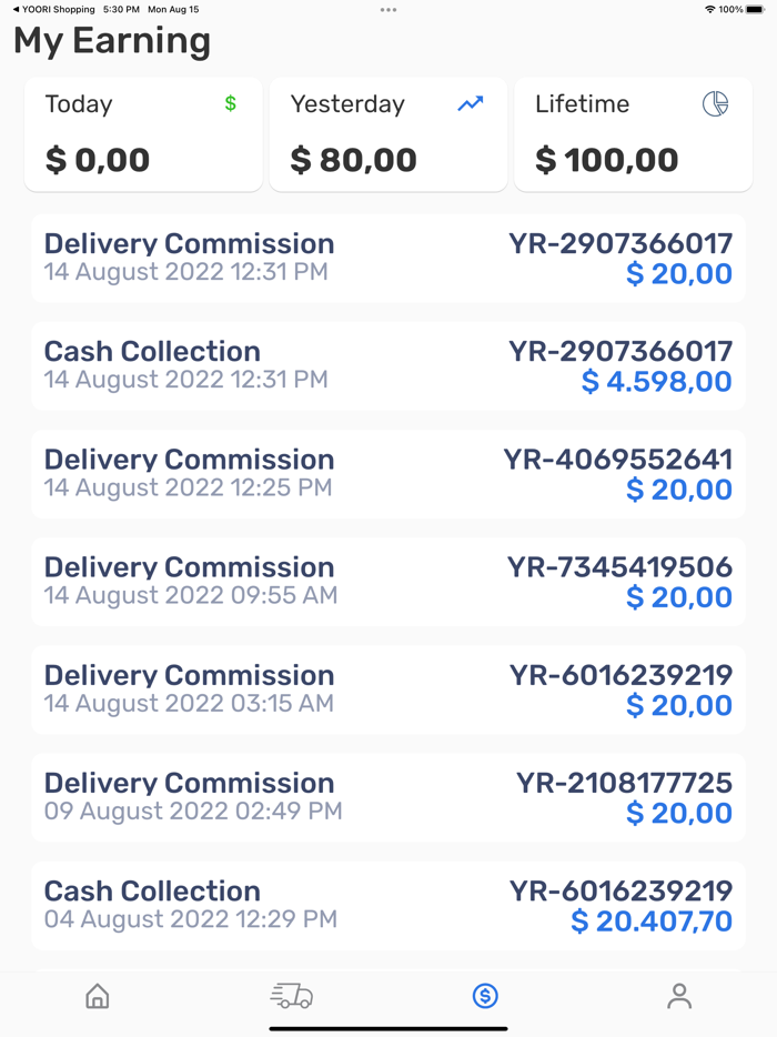 YOORI Delivery Boy App