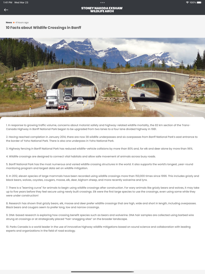 Stoney Nakoda Wildlife Arch