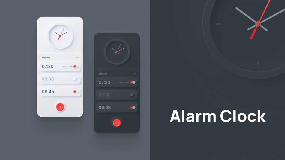 Neumorphic Alarm Clock (iOS) Göre: 桂美 赵