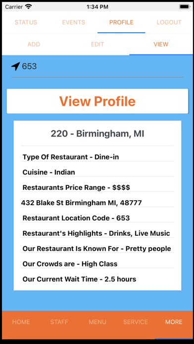 CheckPay Restaurant LLC Screenshot