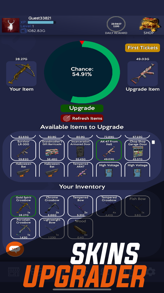 #3. Rust Clicker - Skins Simulator (iOS) 由: Jakub Szczygiel