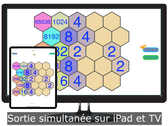 Screenshot #4 pour 2048 Hexagon