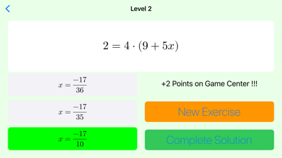 Screenshot #1 pour Equations linéaires