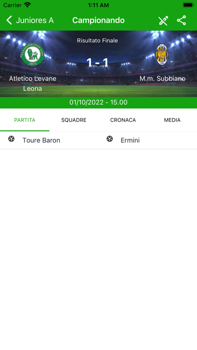 Campionando Screenshot