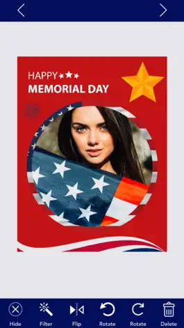 Game screenshot Memorial Day Greeting Card App apk