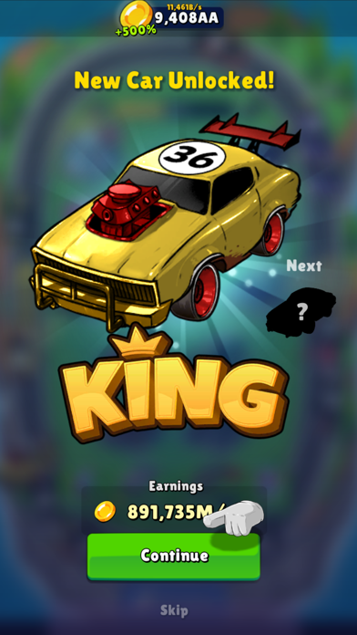 Screenshot #3 pour Merge Muscle Cars - Idle Games