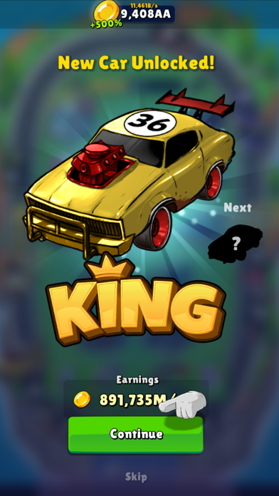 Merge Muscle Cars - Idle Games Screenshot