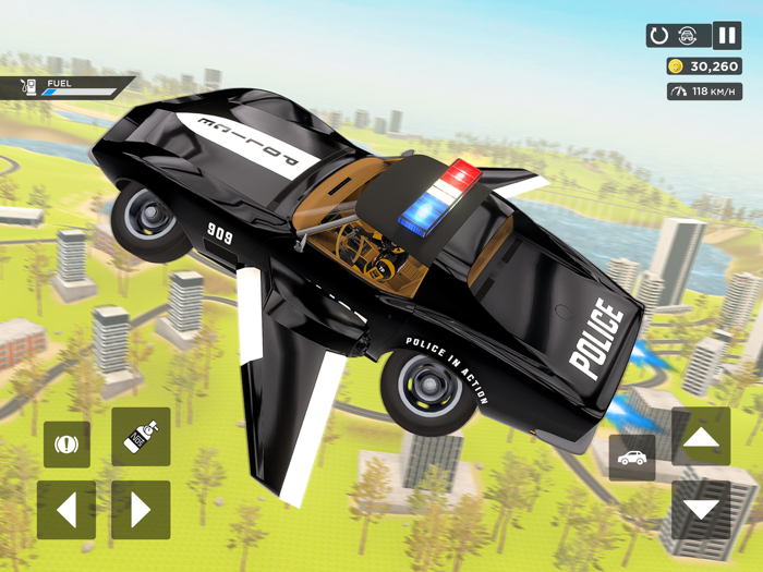 Flying Car Game Police Games