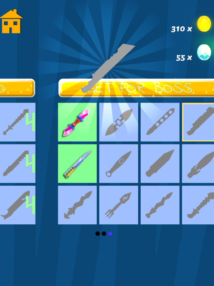 Knife Master dash at Monsters