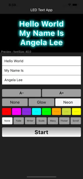 Game screenshot LED Text Effect apk