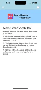 LearnKorean-Vocabulary screenshot #1 for iPhone