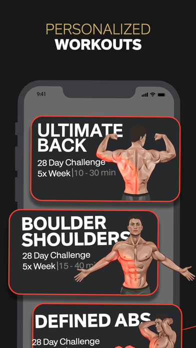 Screenshot #3 pour Muscle Man Home & Gym Workout