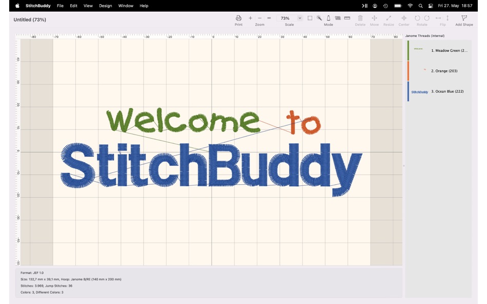 #1. StitchBuddy (macOS) Bởi: Matthias Arndt
