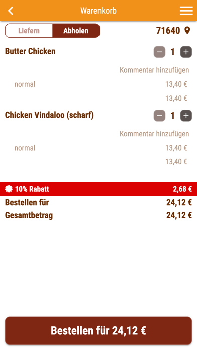 Indian Curry House Ludwigsburg Screenshot