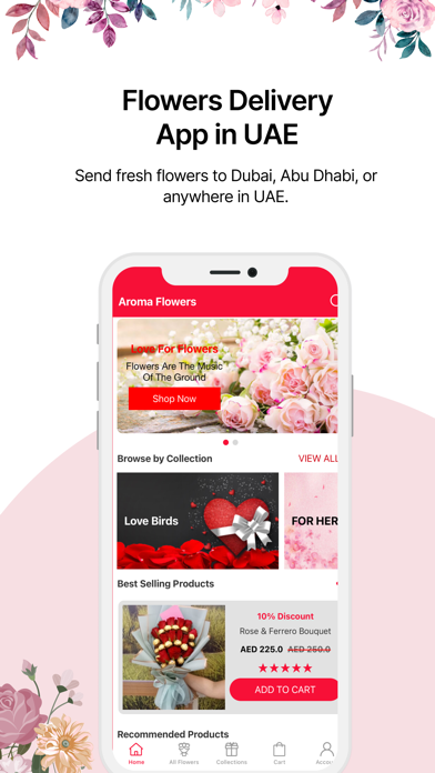 Aroma Flowers UAE Screenshot