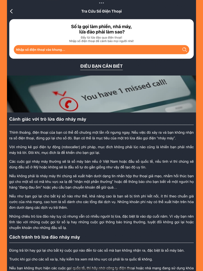 Kiểm Tra Số Điện Thoại